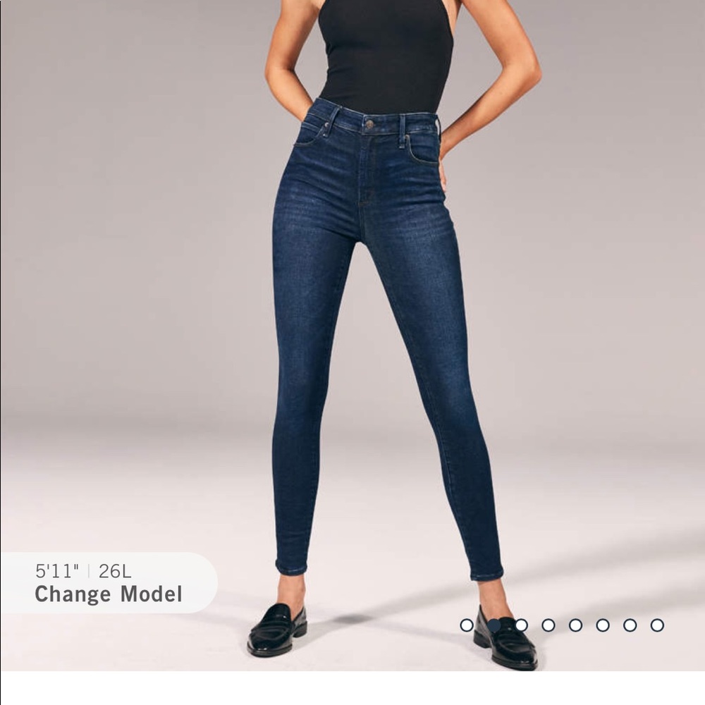 Abercrombie and Fitch high rise jeans